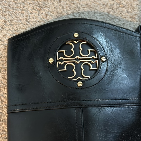 Tory Burch Kiernan 35MM Leather Riding Boot, Size 8 - Picture 3 of 12